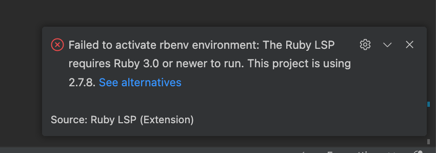 RubyLSP-error