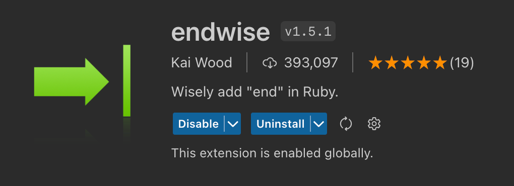 Endwise