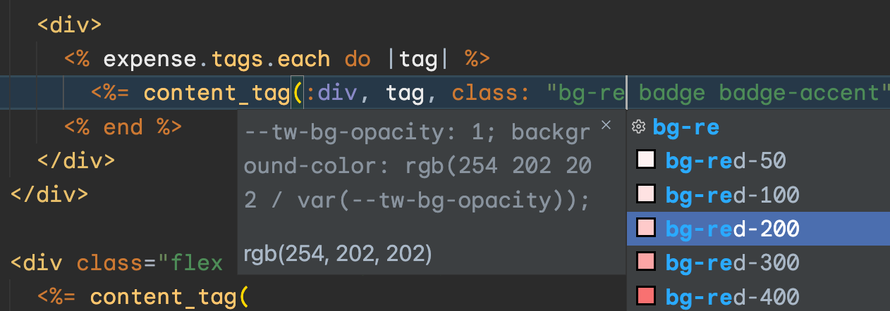 TailwindCSSAutocompletion